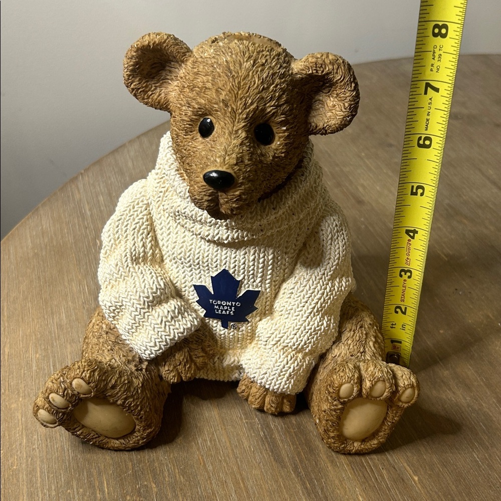 NHL Toronto Maple Leafs Resin Coin Bank Bear Collectible - Picture 14 of 17